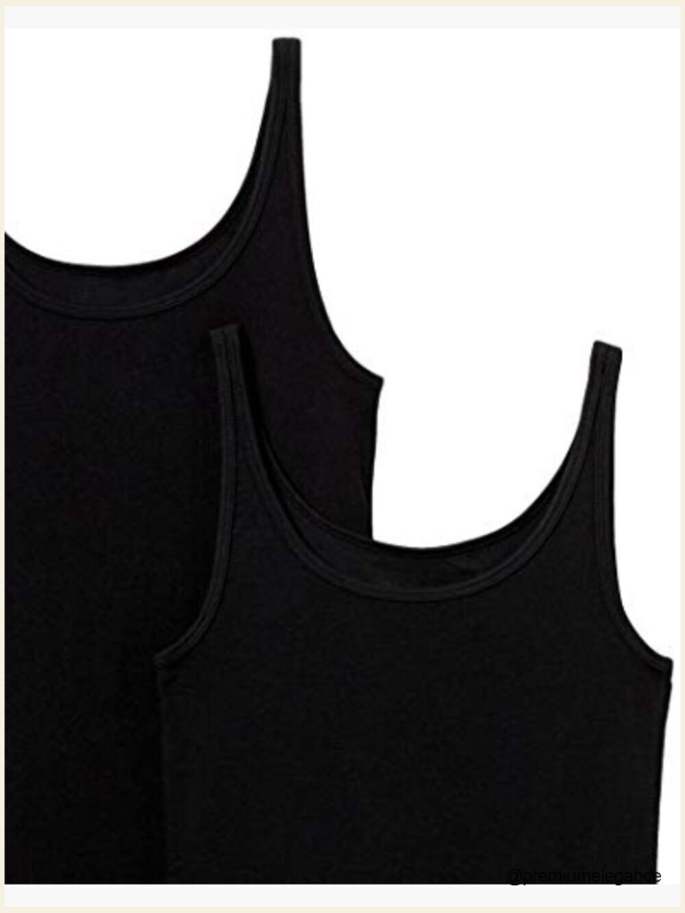 Slim-Fit Cotton Modal Micro Rib Tank Top 2-Pack - Picture 6 of 7